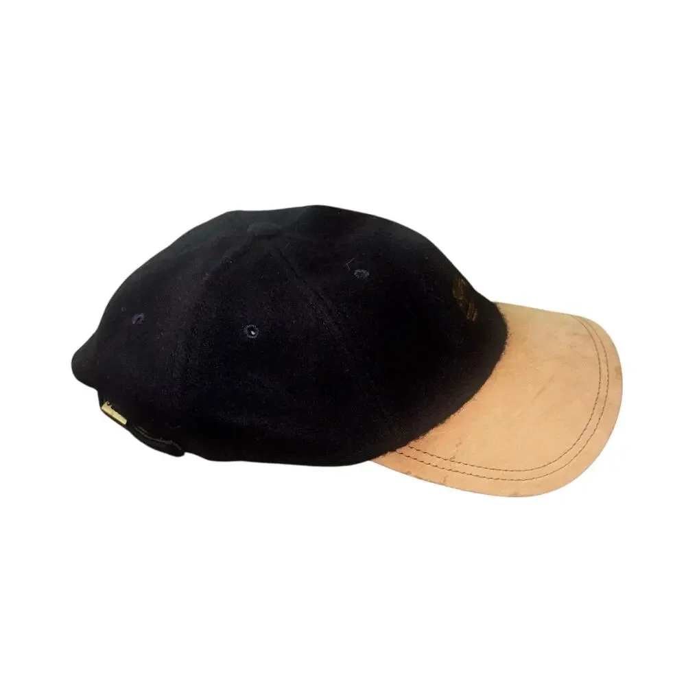 Timberland Blue Wool Suede Baseball Hat Cap Mens OS Adjustable Outdoorsy